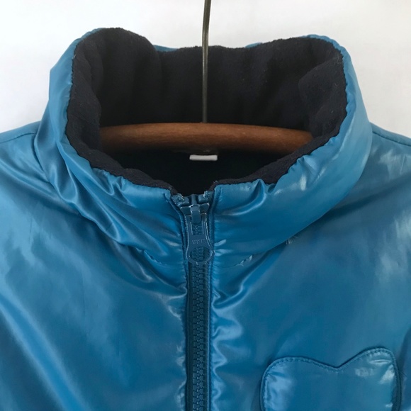 Brooks Brothers Blue Puffer Down Filled Vest & Merrell Pom Hat - Picture 4 of 15